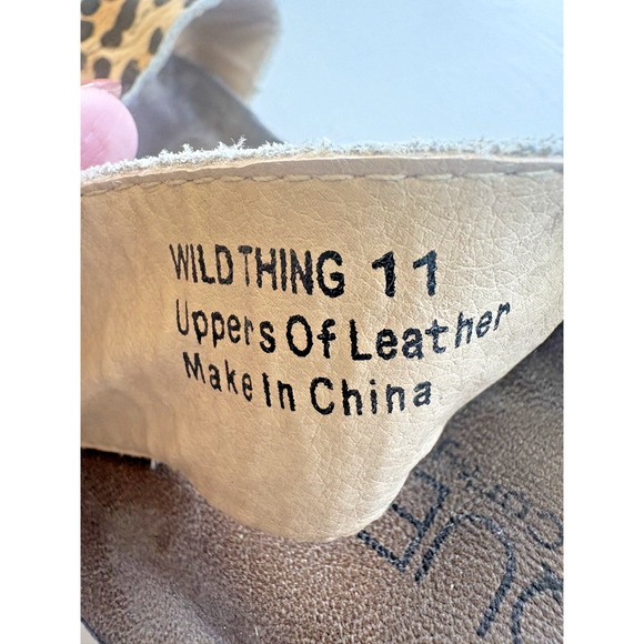 Corkys Wild Thing Leopard Print Wedge Two Adjustable Straps Slip On Sandal 11 - Picture 5 of 7